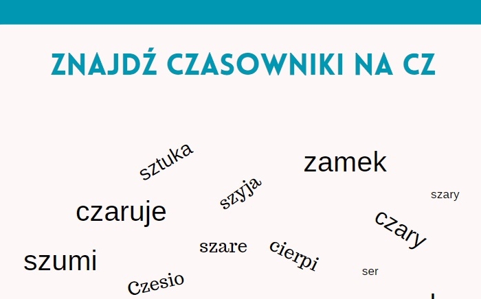 Podchwytliwa wyszukiwanka głoski szumiące