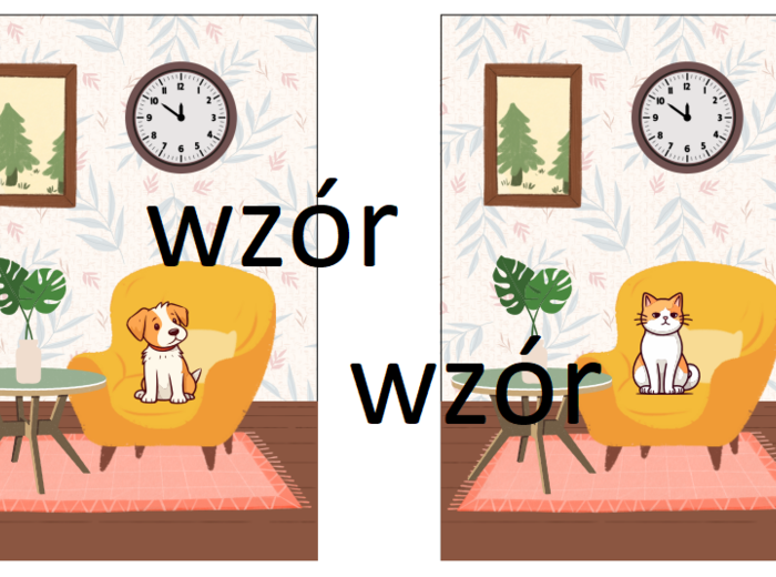 Przyimki - porównanie "pies i kot"