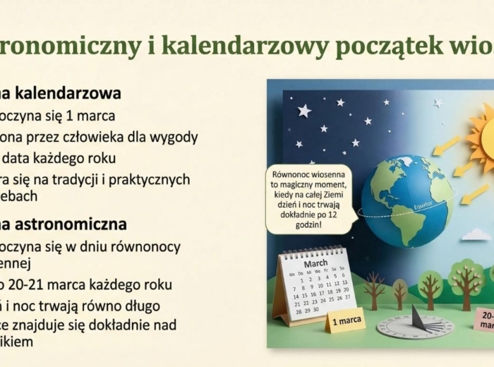 Wiosna - prezentacja, gazetka szkolna, materiały