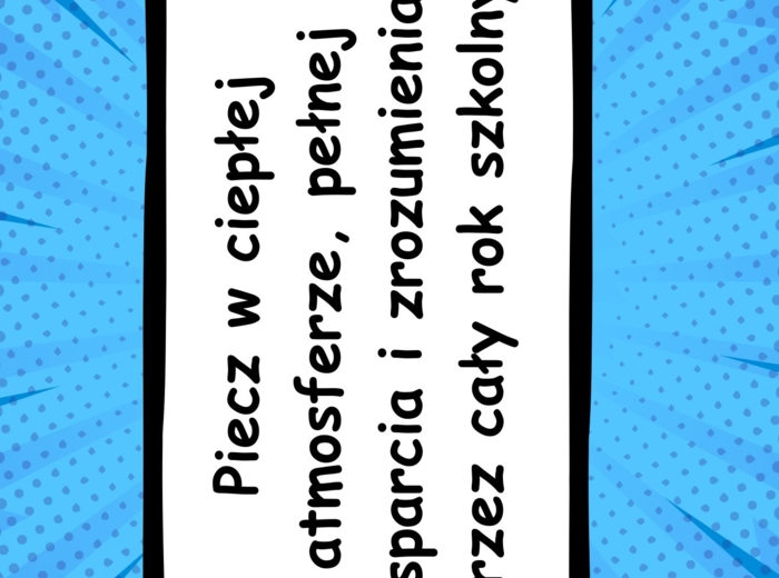 Gazetka "Przepis na nowy rok szkolny".