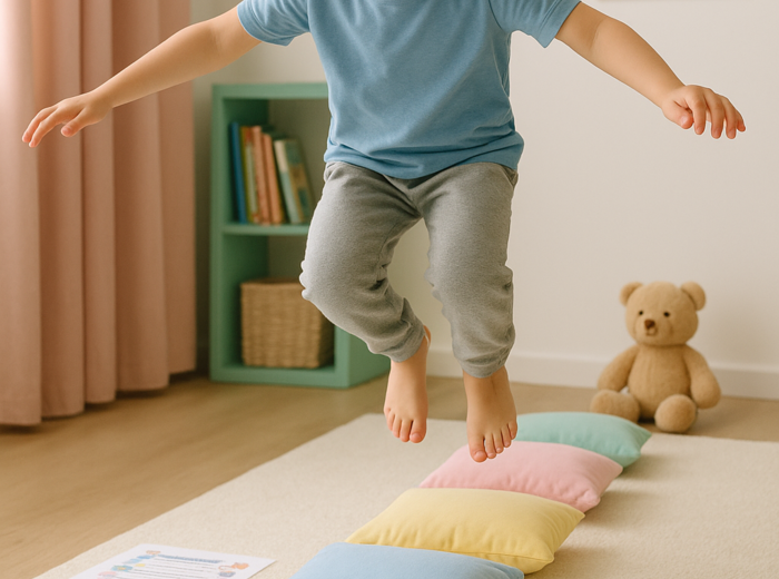 Tor przeszkód z poduszek