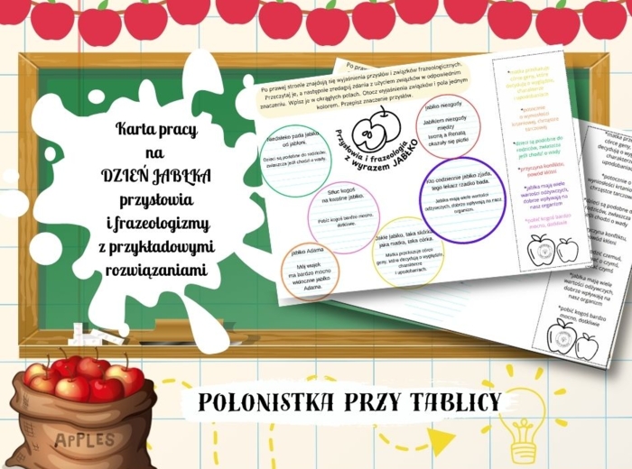 Dzień jabłka – frazeologia, przysłowia + propozycja rozwiązań