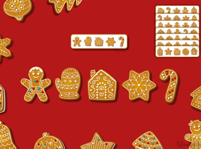 Układanie pierniczków według wzoru