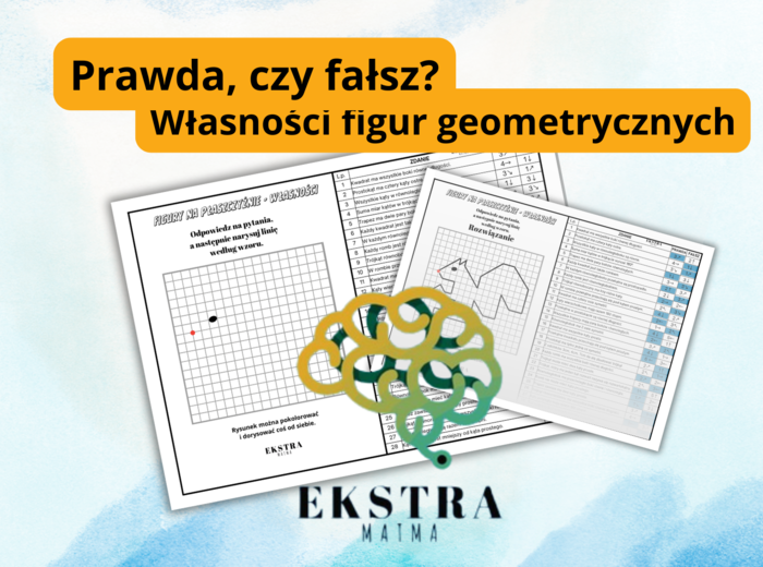 Figury na płaszczyźnie - własności. Klasa 5,6,7,8. Prawda, fałsz. Kodowanie. Karta pracy.