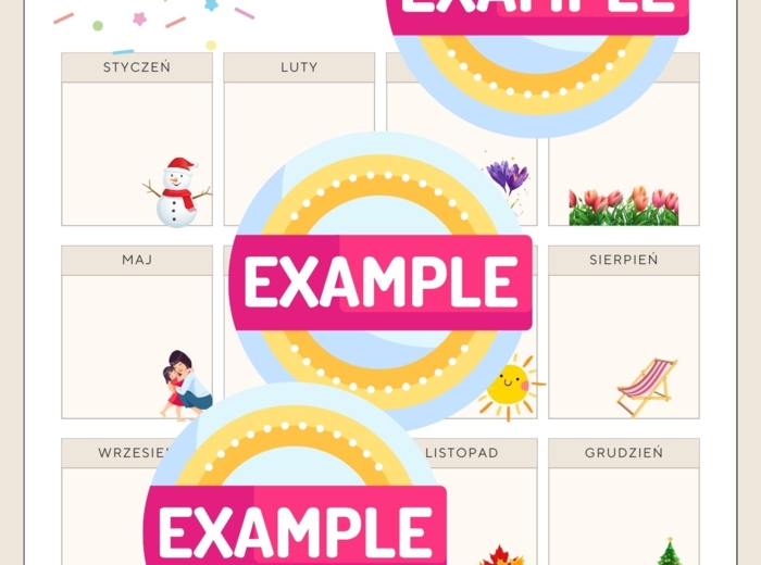 Plakat/kalendarz do pracowni- nasze urodziny, pdf