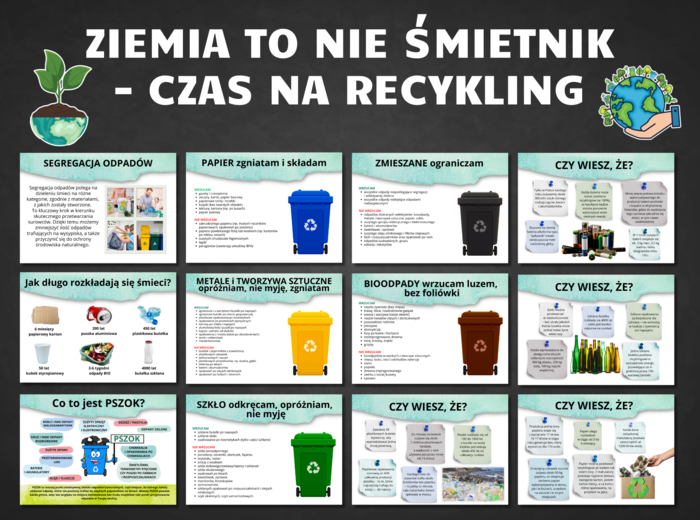 Zestaw edukacyjny: „Ziemia to nie śmietnik – czas na recykling!”