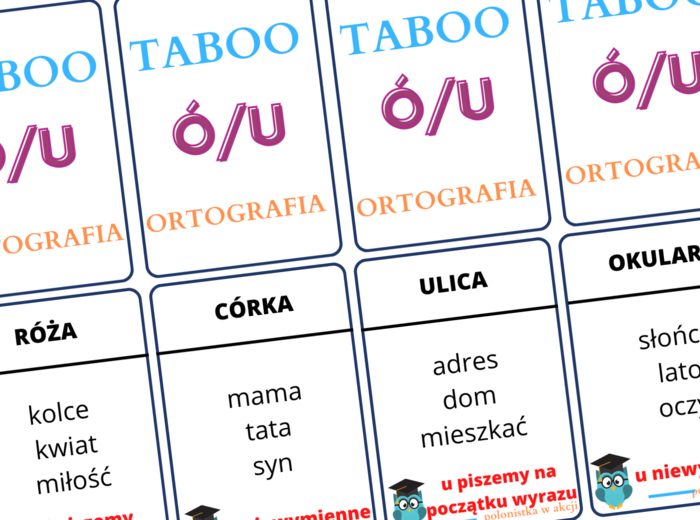 Taboo ortograficzne ó/u