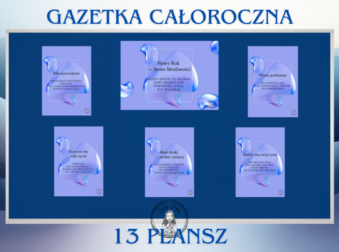 🌟 Nowy Rok — Nowe Możliwości - całoroczna gazetka motywacyjna