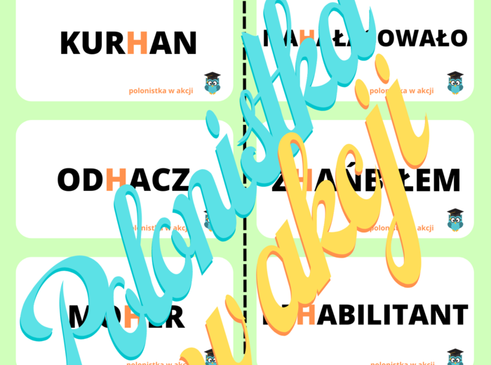 Domino ortograficzne z ,,H"