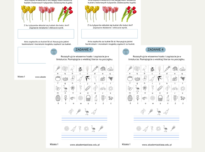 WIOSENNE STACJE ZADANIOWE dla 1 klasy