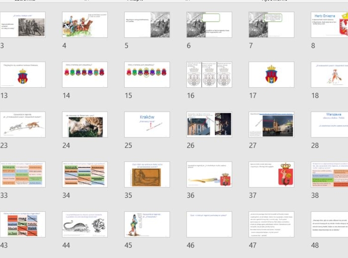 Długa prezentacja do lektury O krakowskich psach i kleparskich kotach + krótki jej opis (w galerii)