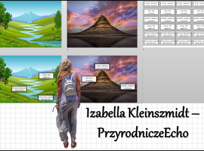 Materiał do zalaminowania/praca w grupach/stacje zadaniowe/układanka/puzzle „Budowa wzniesienia i zagłębienia”. „Ukształtowanie terenu” w pdf. Przyroda, dział „Poznajemy krajobraz najbliższej okolicy”.