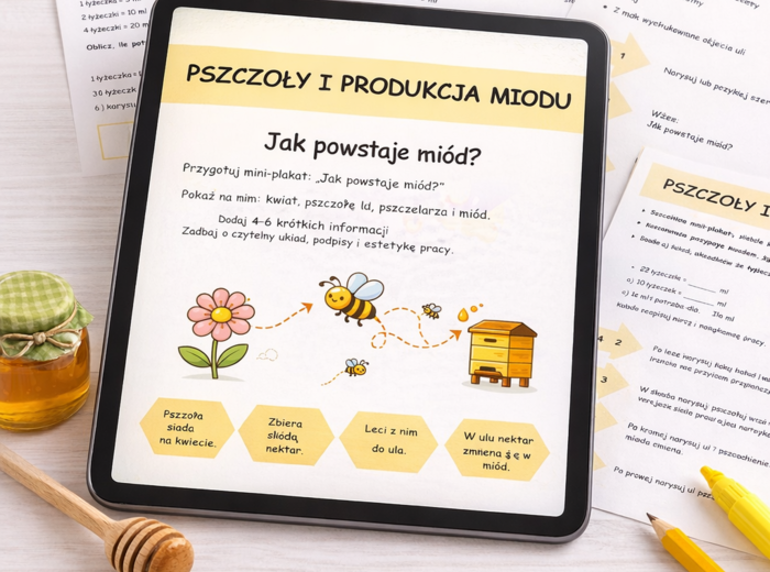 Kubuś Puchatek w Stumilowym Lesie – pakiet 20 kart pracy dla klas 1–3