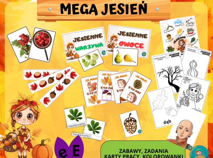 JESIENNE ZABAWY i KARTY PRACY