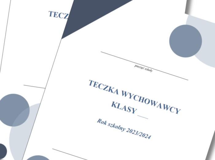 Teczka wychowawcy na rok szkolny 2023/2024