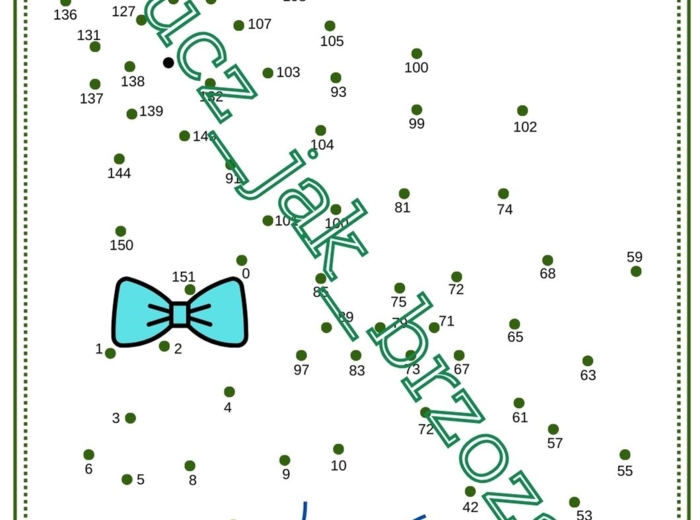 Liczby pierwsze i liczby złożone, połącz kropki, karta pracy, klasa 5