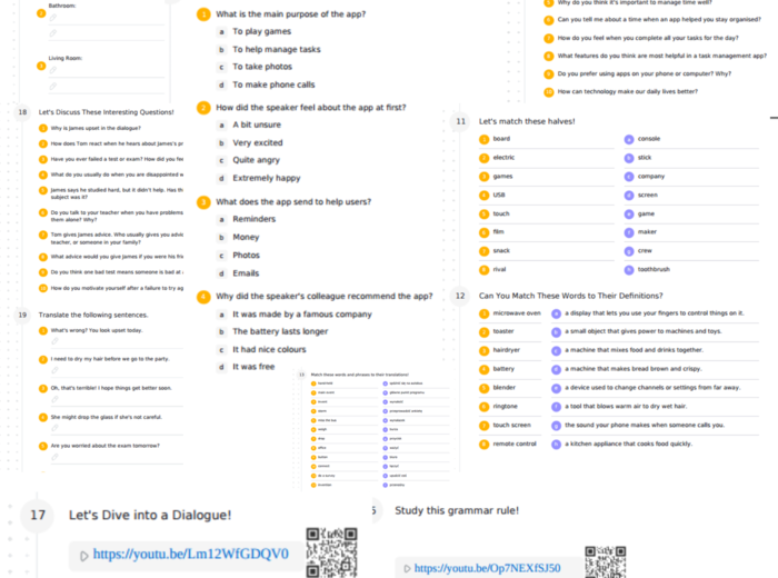 English Class A2 – Unit 4 – karta pracy
