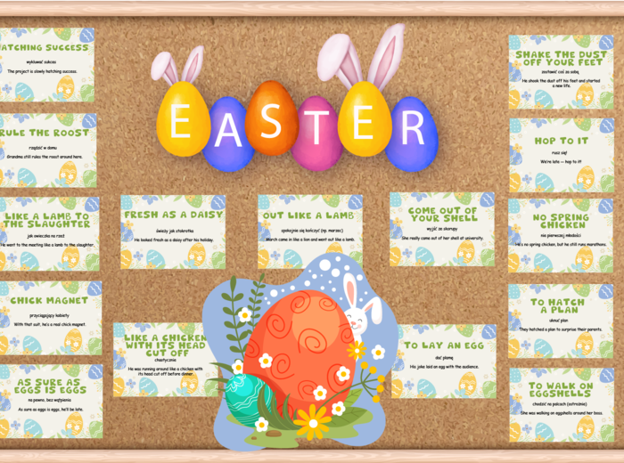 Easter– Gazetka anglojęzyczna na Wielkanoc z idiomami