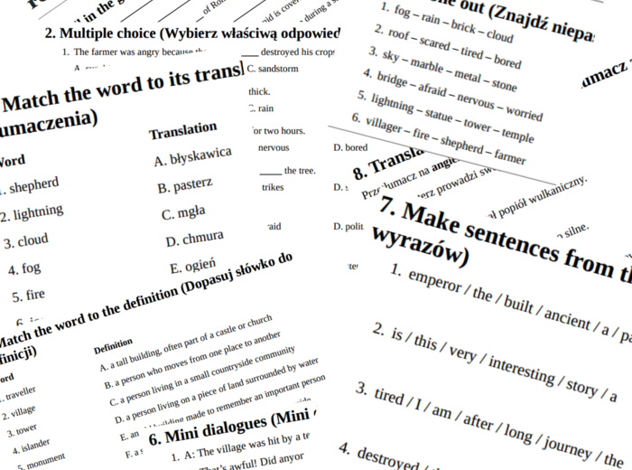Flash 6 – Module 2 – vocabulary revision
