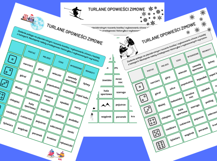 ZIMA - turlane opowieści zimowe – opowiadanie – ćwiczenia redakcyjne – ortografia