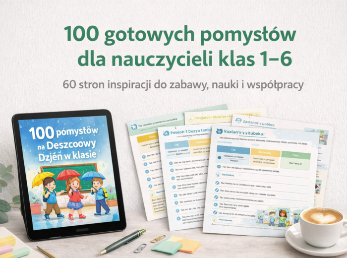 Ebook "100 pomysłów na deszczowy dzień w klasie"