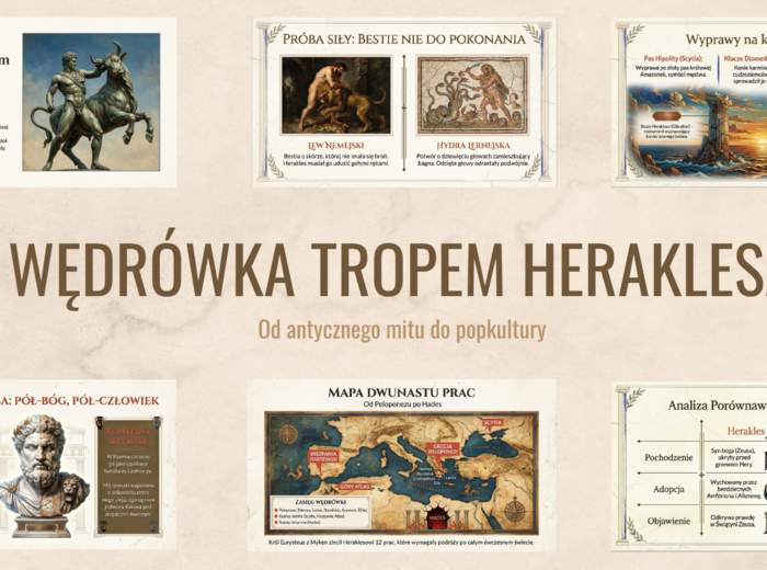 WĘDRÓWKA TROPEM HERAKLESA Od antycznego mitu do popkultury