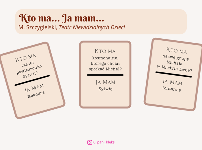 Ty masz... Ja mam... "Teatr Niewidzialnych Dzieci"