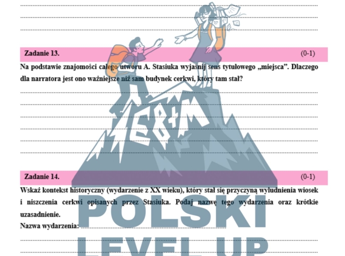 Test 30 zadań z literatury współczesnej + klucz odpowiedzi (Tokarczuk, Stasiuk, Nowakowski, Kapuściński)_Polski Level Up