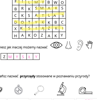 Poznawanie przyrody - karta pracy
