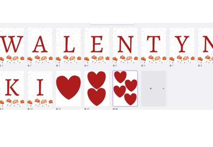 WALENTYNKI - GIRLANDA NA GAZETKĘ 0