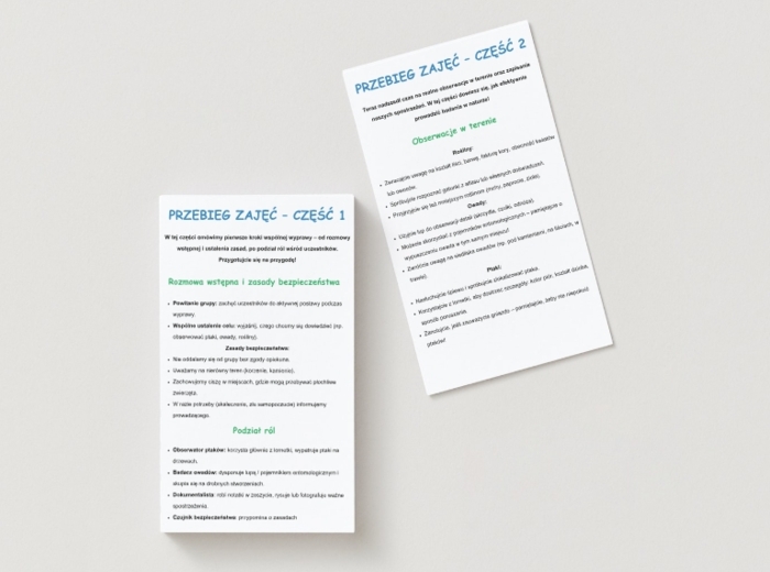 "Poszukiwacze przyrody". Spacer z lupą, lornetką lub atlasem. Obserwacja otoczenia