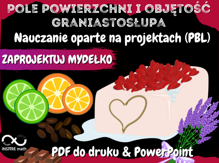Pole powierzchni i objętość graniastosłupa. Projekt matematyczny: zaprojektuj mydełko. Nauczanie Oparte na Projektach (PBL) dla kl.5-8