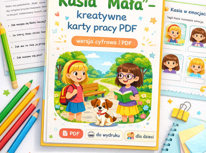 Kasia „Mała” – kreatywne karty pracy z języka polskiego dla klas 1–3
