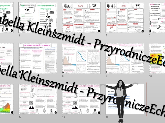 Zestaw sketchnotek i kart pracy + gratisowe linki do prezentacji multimedialnych niekomercyjnych wykonanych w genial.ly do indywidualnego pobrania i użycia do celów niekomercyjnych. Geografia 5, „Mapa Polski”