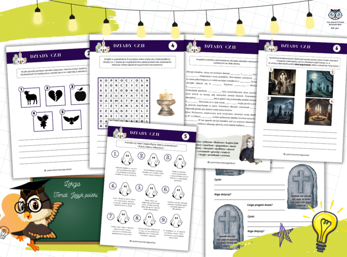 Dziady cz. II. Stacje zadaniowe. Lektura obowiązkowa. Egzamin ósmoklasisty