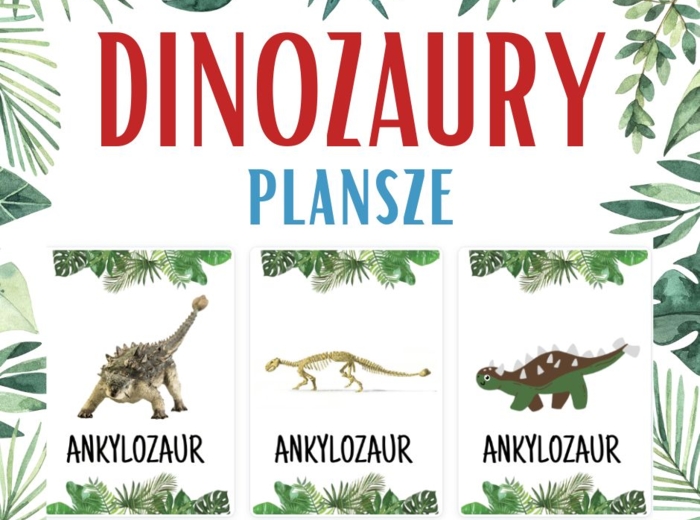 DINOZAURY - plansze