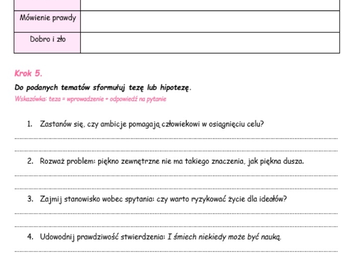 25 kroków do rozprawki