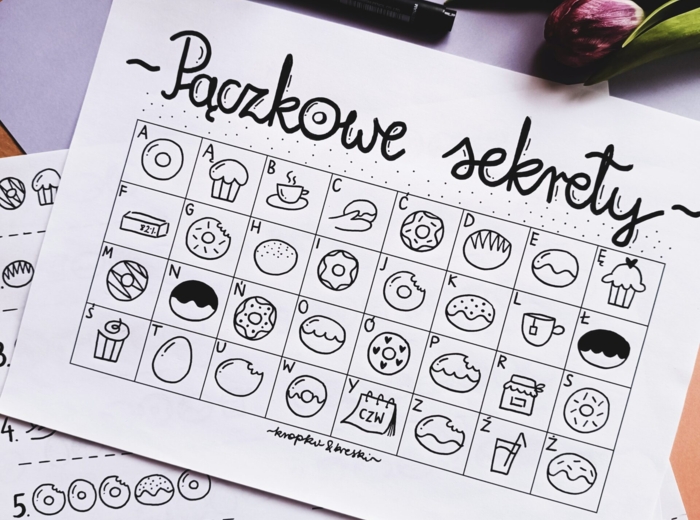 "PĄCZKOWE SEKRETY" - zaszyfrowane hasła