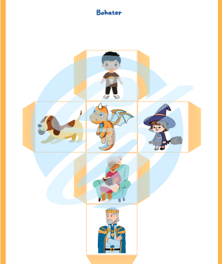 Opowiedz Historię - Trzy Kostki do Rzucania: Rozwijaj Kreatywność Dzieci