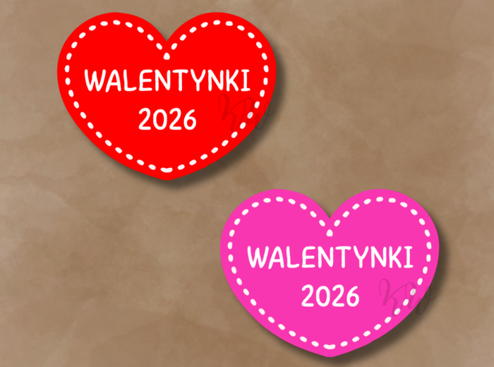 Walentynki - gotowy zestaw materiałów do druku (PDF)
