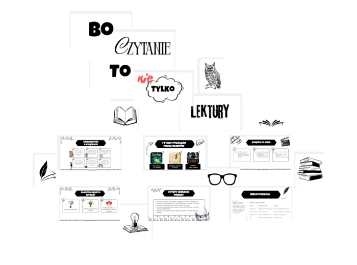 Gazetka szkolne - Bo czytanie to nie tylko lektury + PREZENTACJA na godzinę wychowawczą/edukację zdrowotną