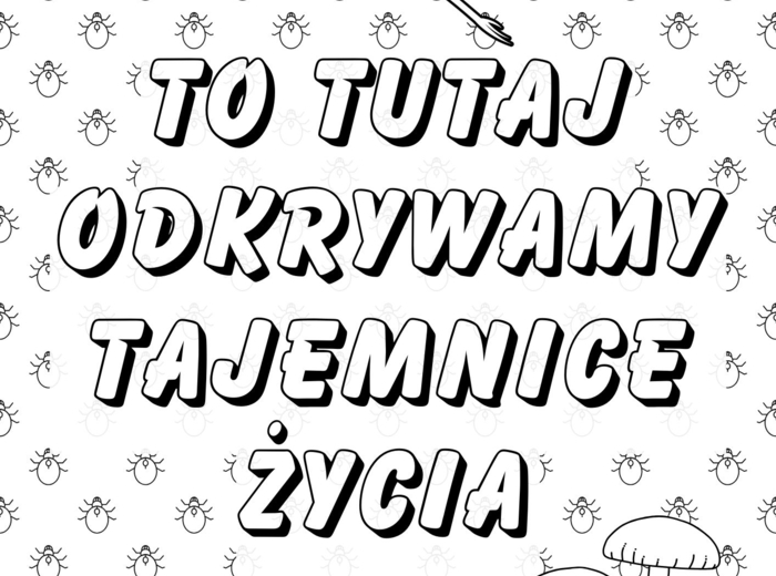 PLAKAT BIOLOGIA XXL - 9xA4 (plakat, kolorowanka)