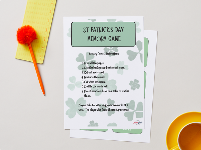 St. Patrick's Day Memory Game