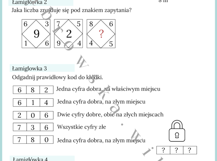 Łamigłówki matematyczne
