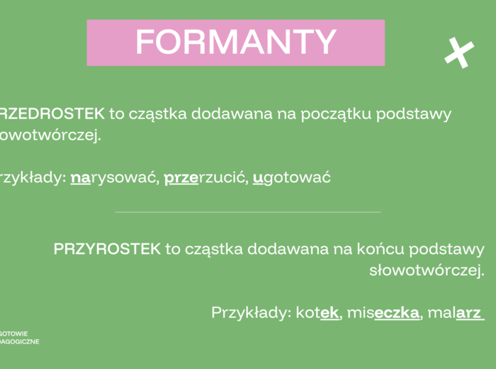 Wielka gramatyka E8 - słowotwórstwo