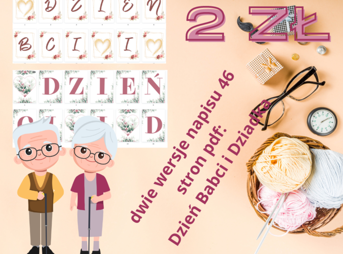 Dzień Babci i Dziadka napis