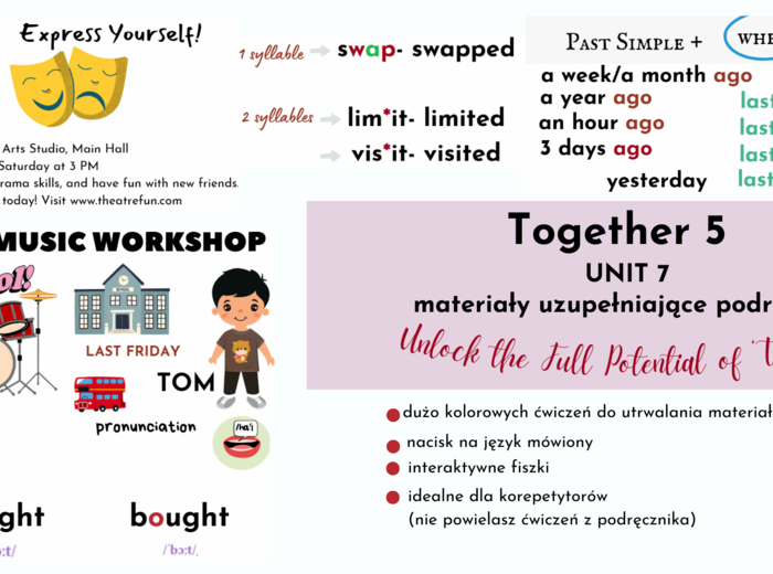 Together 5, unit 7, materiały dodatkowe do podręcznika, Past Simple, no-prep