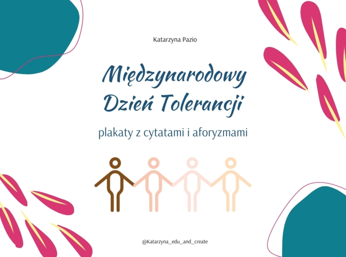 Tolerancja - plakaty z cytatami i aforyzmami
