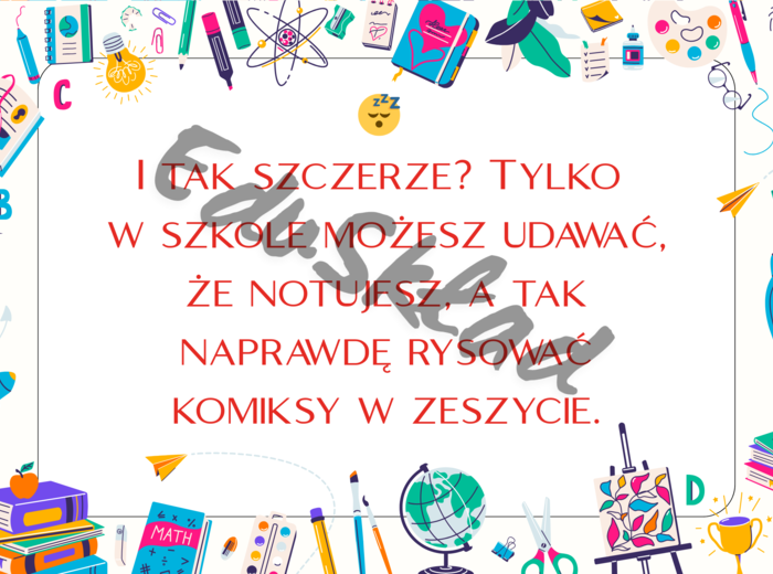 👉 Dlaczego warto chodzić do szkoły? – gazetka motywacyjna dla uczniów (druga wersja)