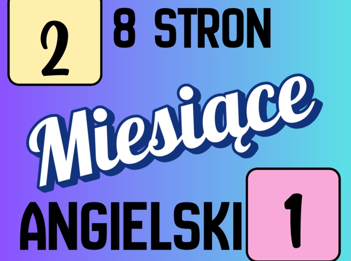 Angielski kalendarz 8 stron